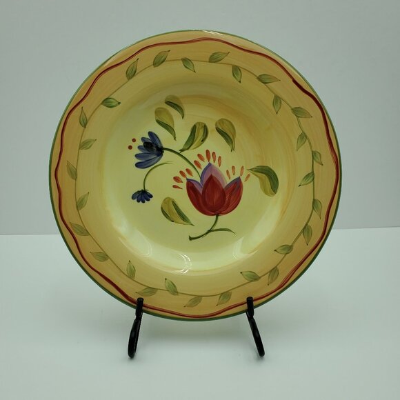 Pfaltzgraff Napoli Salad Plates Colorful Floral Napoli 9" Luncheon Plates - Picture 2 of 6